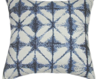 Sunbrella® Midori Indigo Indoor/Outdoor Pillow, Decorative Pillows, Sunbrella Outdoor Pillows