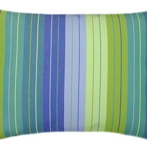 Sunbrella Seville Seaside Striped Pillow, Indoor/Outdoor Decor image 2