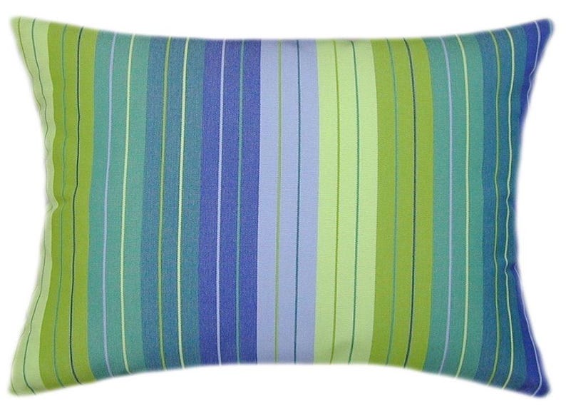 Sunbrella Seville Seaside Striped Pillow, Indoor/Outdoor Decor image 2