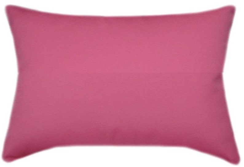 Sunbrella Canvas Hot Pink Indoor/Outdoor Solid Pillow Etsy