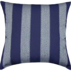 Sunbrella® Centered Ink Indoor/Outdoor Striped Pillow, Decorative Pillows, Sunbrella Outdoor Pillows