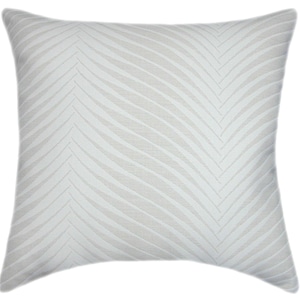 Sunbrella® Clock Out Cloud Indoor/Outdoor Floral Pillow: Beige Upholstery