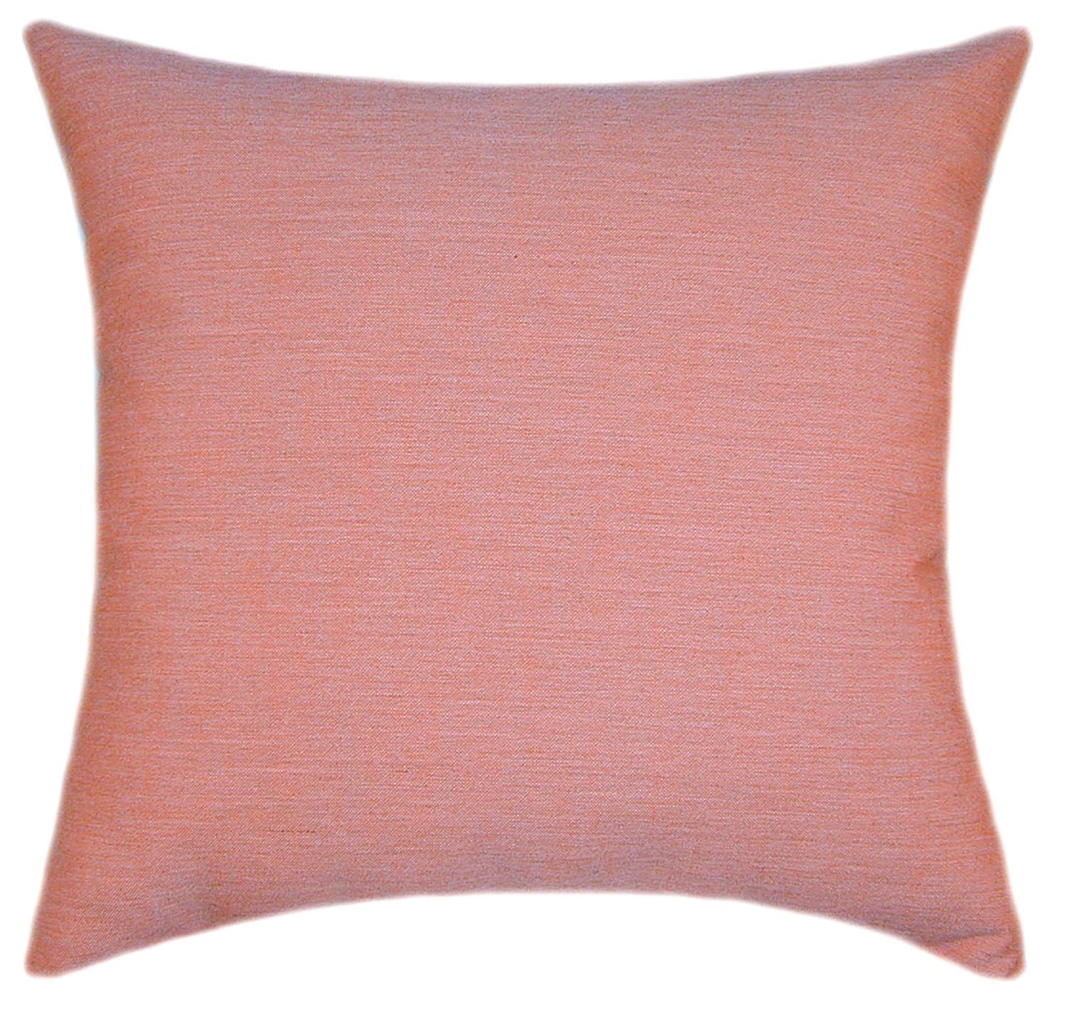 Sunbrella Cast Coral Indoor/Outdoor Solid Pillow Decorative Etsy