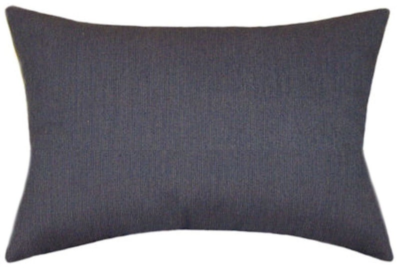 Sunbrella Spectrum Indigo Indoor/outdoor Solid Pillow Etsy