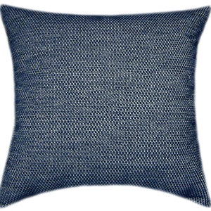 Sunbrella® Tailored Indigo Indoor/Outdoor Geometric Pillow, Decorative Pillows, Sunbrella Outdoor Pillows