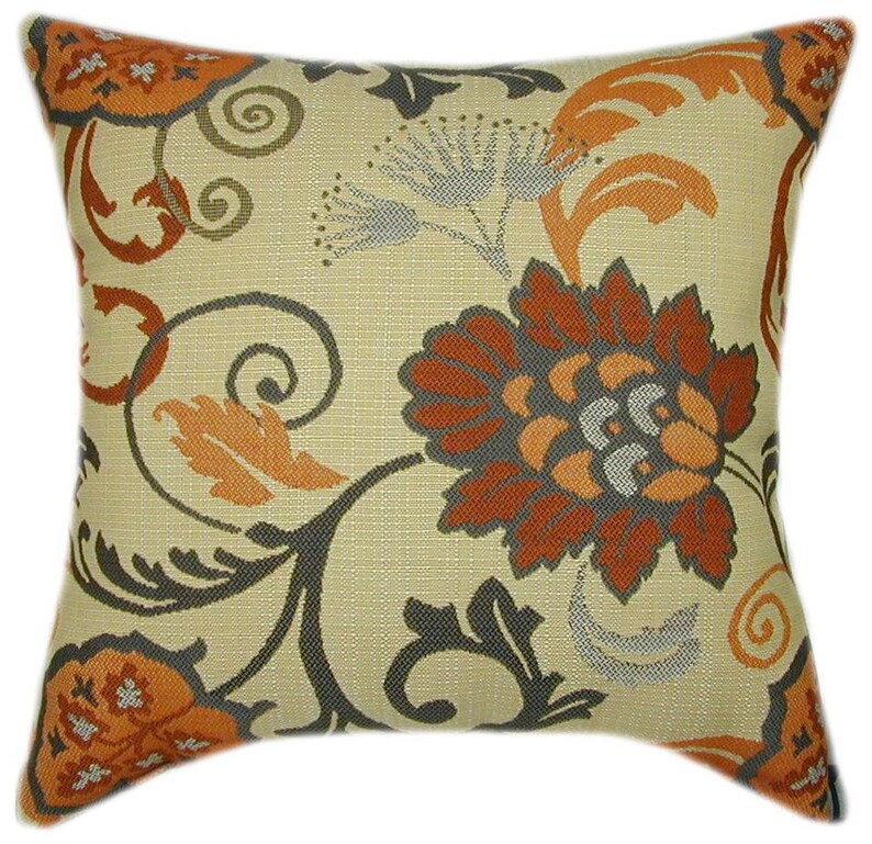Sunbrella Elegance Marble Indoor/outdoor Floral Pillow Etsy