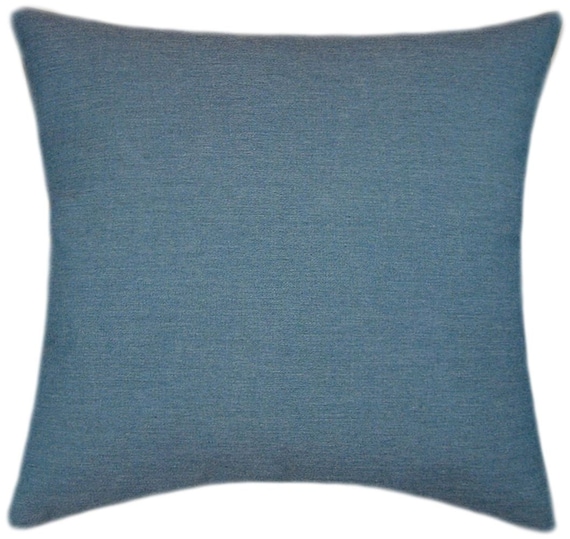 Sunbrella Cast Lagoon IndoorOutdoor Indoor Outdoor Solid Throw Pillow