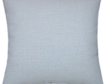 Sunbrella Hybrid Sky Blue Indoor/Outdoor Pillow, Textured Upholstery (14x14)