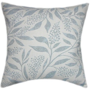 Sunbrella® Exquisite Mist Pillow: Floral Indoor/Outdoor Decor, USA Made