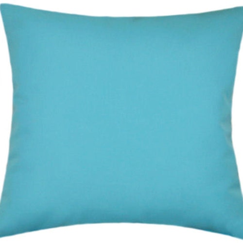 Sunbrella Canvas Sunflower Yellow Indoor/outdoor Solid Pillow Etsy