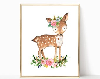 deer nursery art