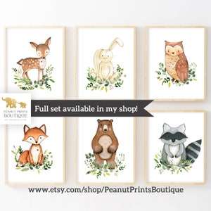 Fox Nursery Decor. Fox Printable. Watercolor Fox Print. Baby - Etsy