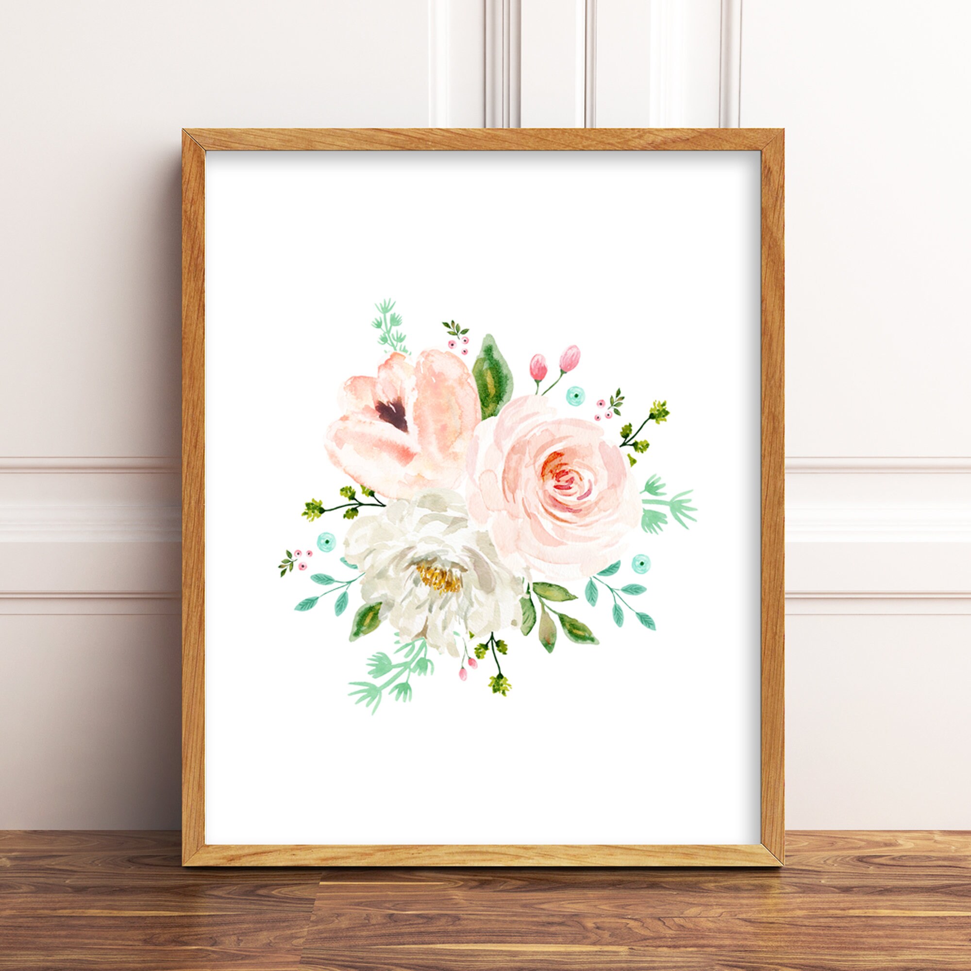Watercolor Floral Nursery Art Set Printables. Floral Nursery Print ...