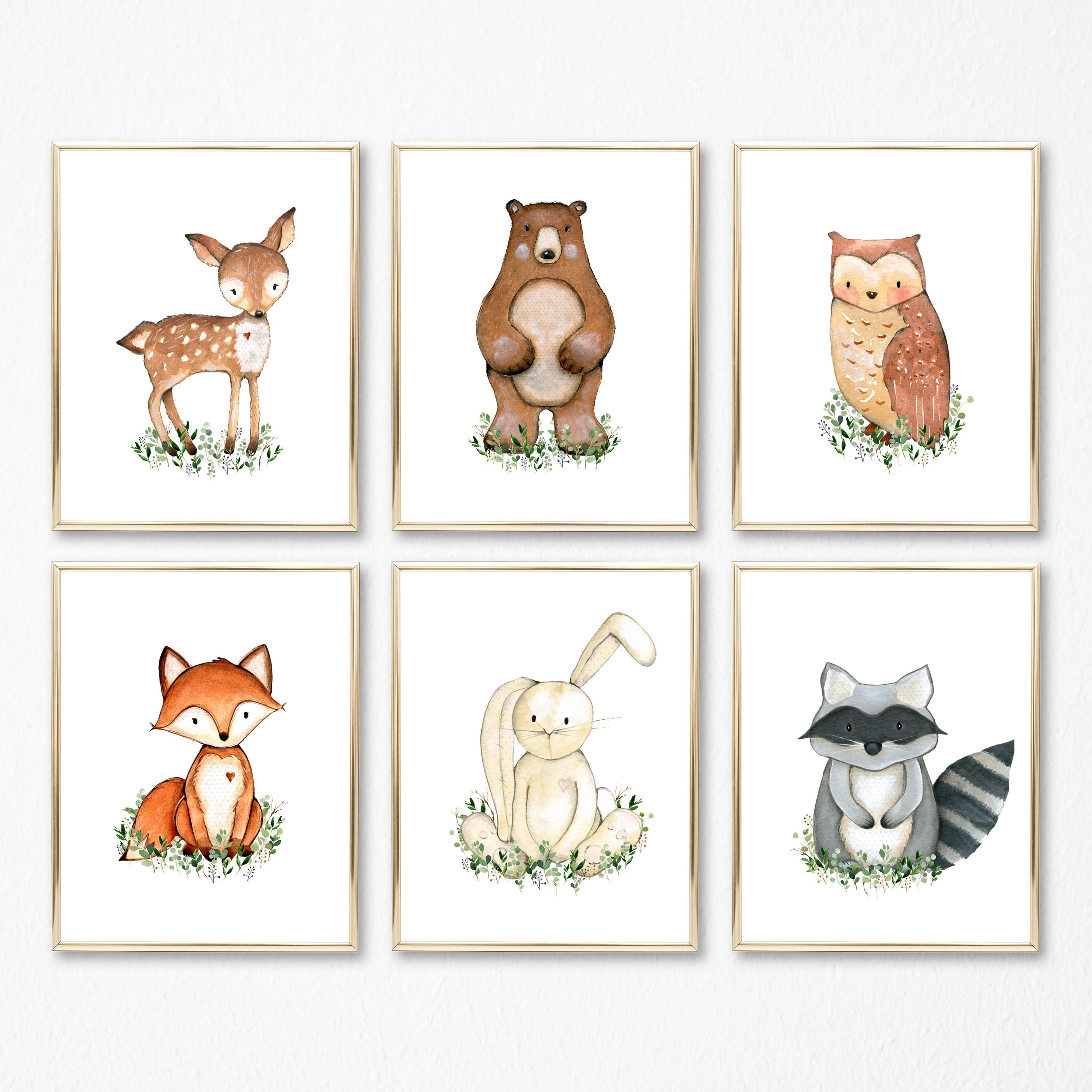 Gender Neutral Nursery Decor Baby Boy Nursery Baby Animal Etsy