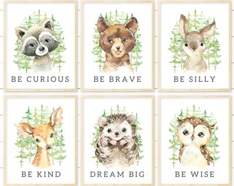 Woodland Nursery Decor, DIGITAL Woodland Nursery Prints, Boy Wall Art, Nursery Wall Art, Woodland Boy, Boy Nursery Print, Nursery Art Print