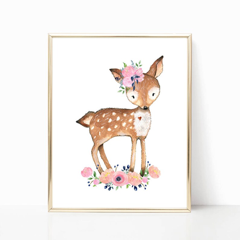 Navy and Pink Nursery Wall Art. Pink and Navy Wall Art. Blush Etsy