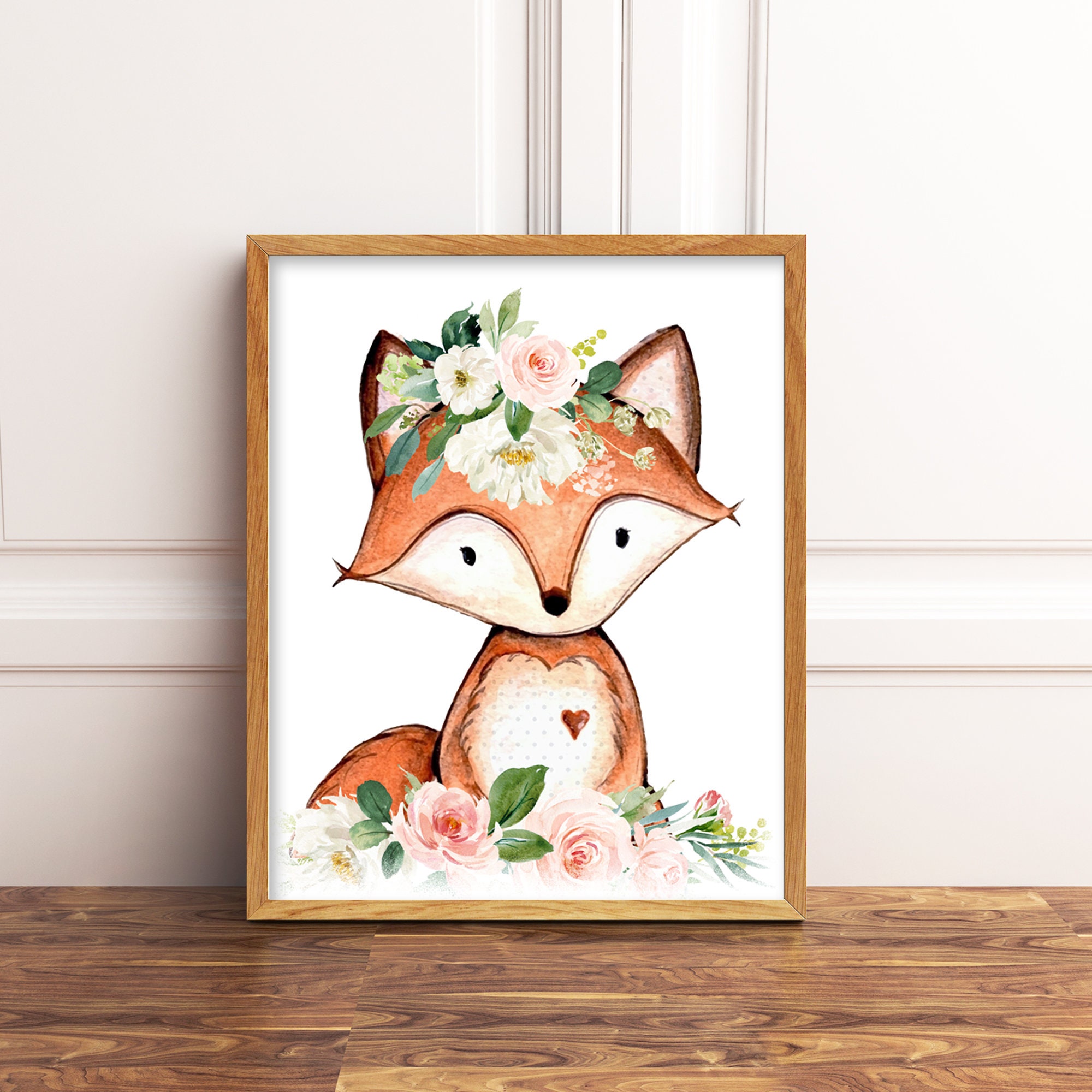 Fox Print, Baby Fox Print, Woodland Baby Animal Nursery Print, Nursery –  Artable store