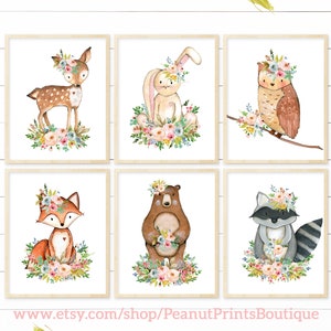 baby girl woodland nursery decor