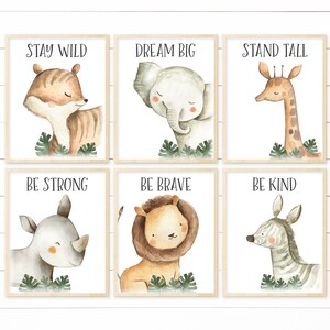 Safari Nursery Art Set Digital Prints. Modern Safari Nursery Decor. Safari Animal Prints. Safari Nursery Wall Art Set of 6 for Kids. MCP2472