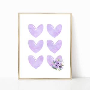 lavender wall art for nursery