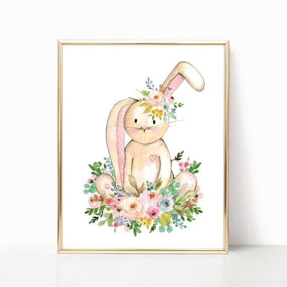 bunny nursery art
