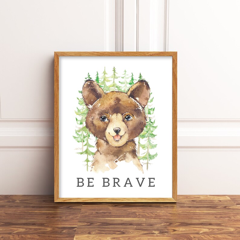 Printable Woodland Nursery Decor. Boy Nursery Wall Art. Boy | Etsy