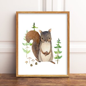Printable Woodland Nursery Prints, Boy Wall Art, Tree Nursery Wall Art ...