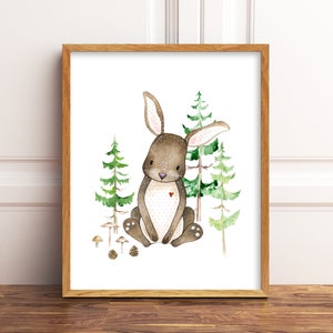 Printable Woodland Nursery Prints, Boy Wall Art, Tree Nursery Wall Art ...