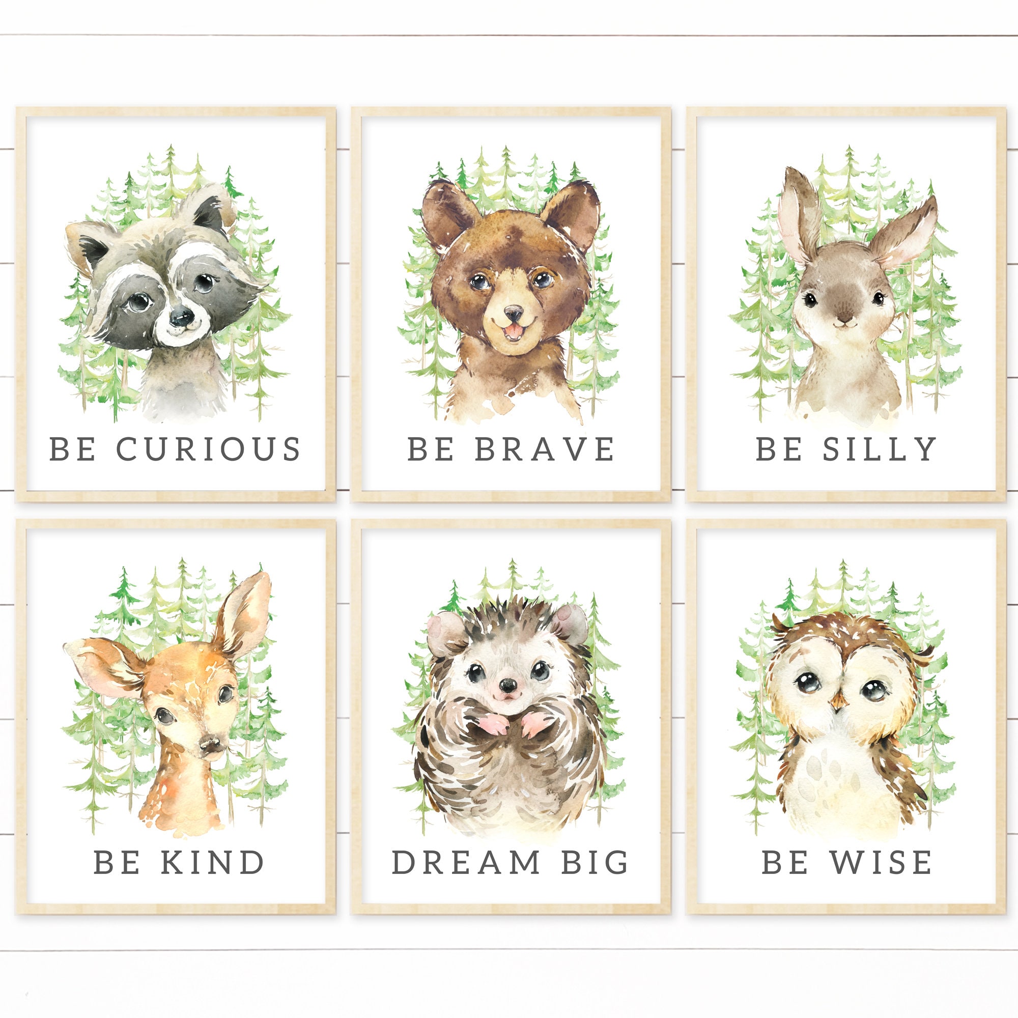 Printable Woodland Nursery Decor. Boy Nursery Wall Art. Boy | Etsy