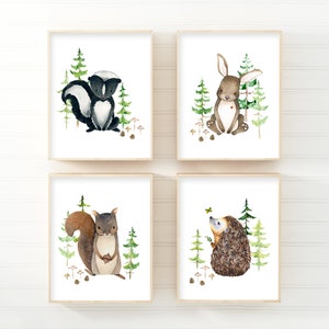 Printable Woodland Nursery Prints, Boy Wall Art, Tree Nursery Wall Art ...
