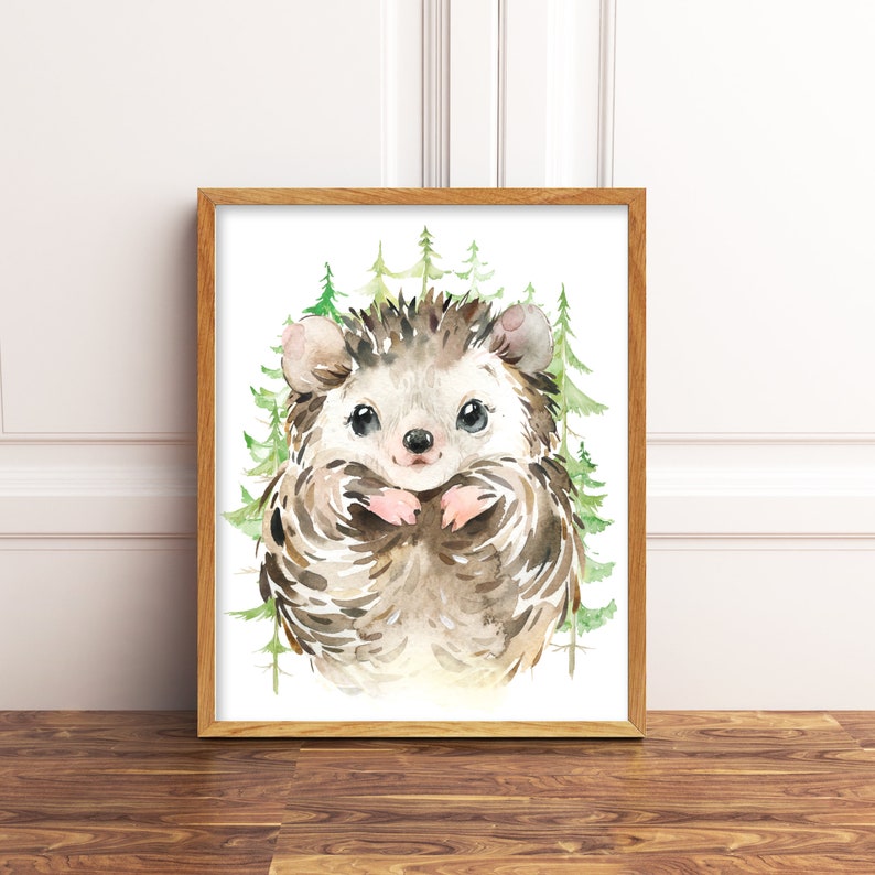 Printable Boy Woodland Nursery Animal Prints. Boy Nursery Art. Etsy