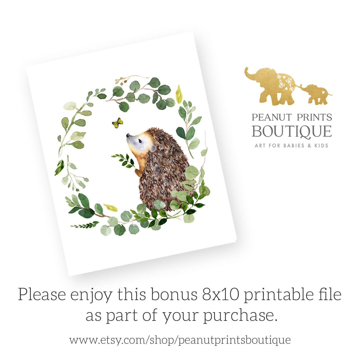 Printable Nursery Art Set of 6. Forest Nursery Decor. Boy Nursery Art ...