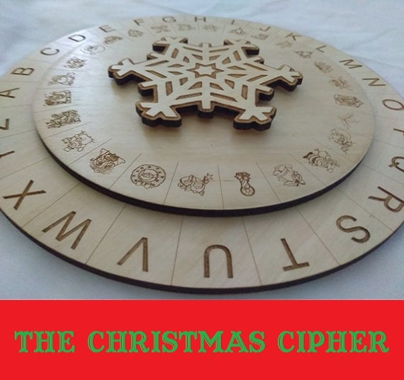 Christmas Themed Escape Room Cipher Cypher Wheel Etsy