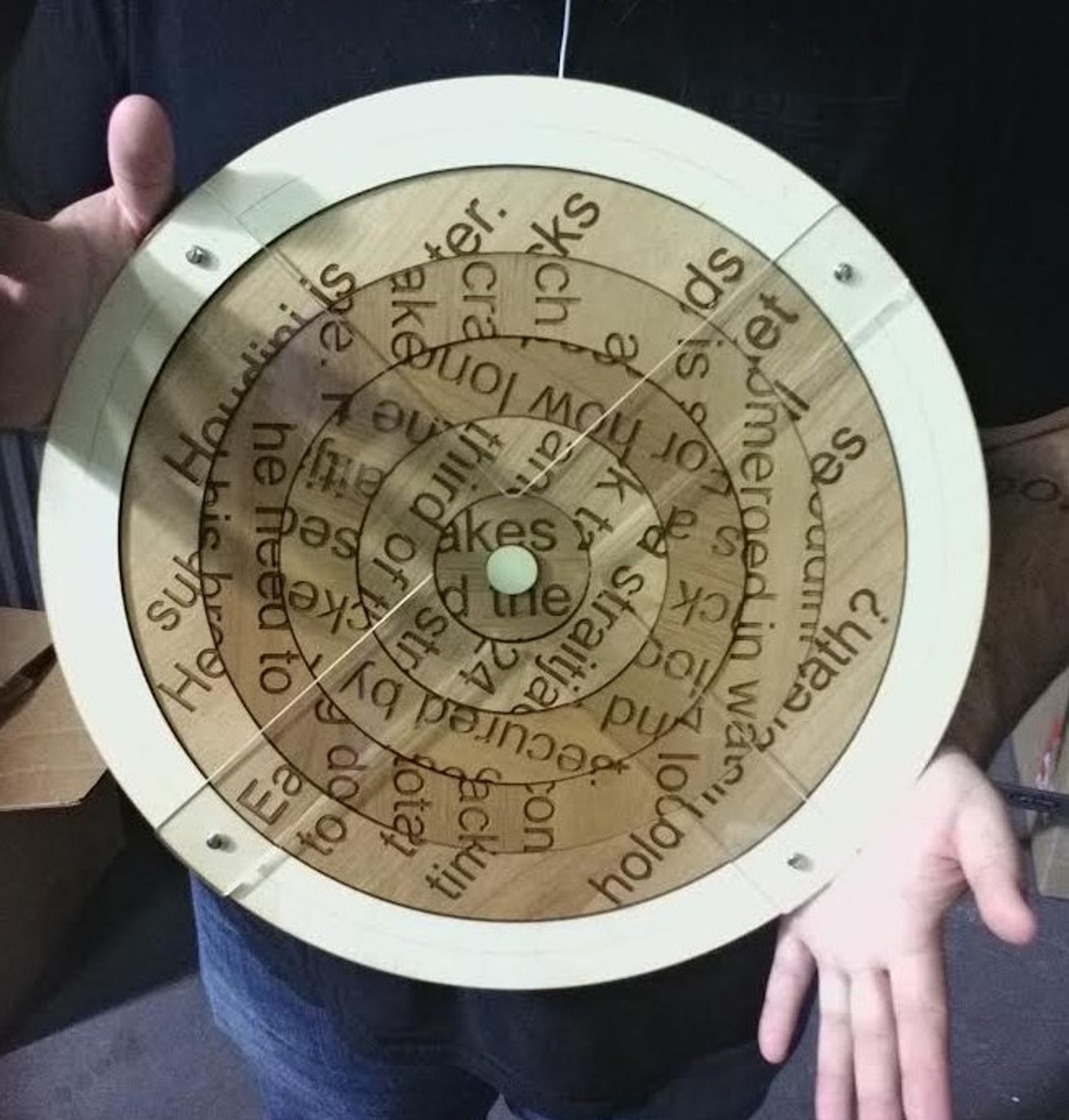 Jumbo 16 Scramble Spin Escape Room Puzzle Escape Room Prop Secret