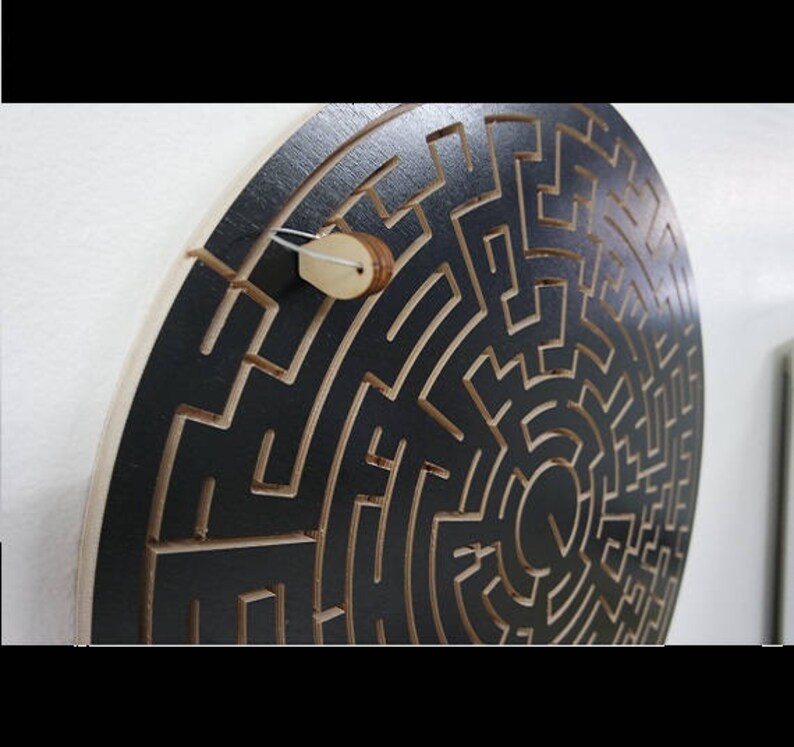 Black Round Key Maze for Escape Rooms Etsy