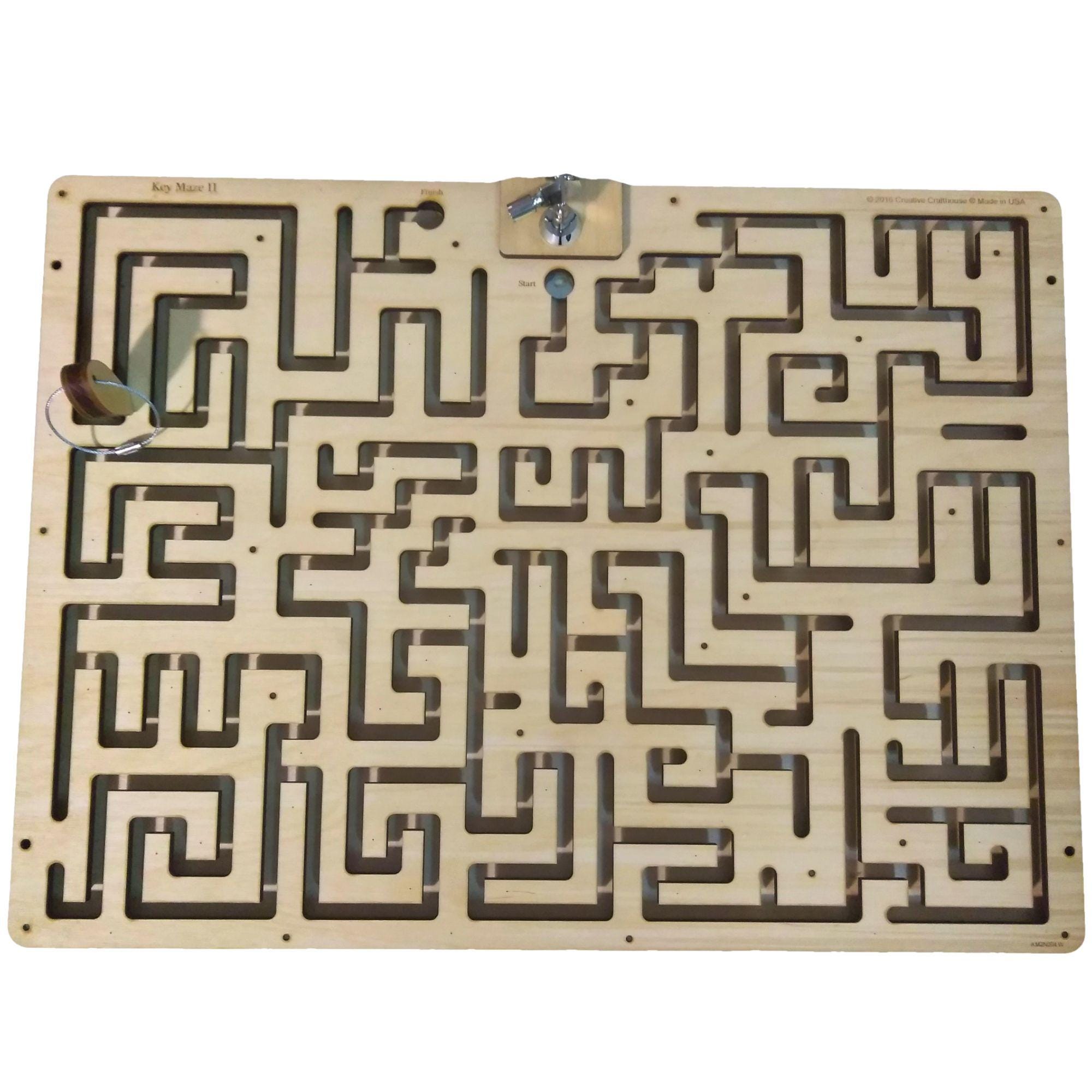 Key Maze Escape Room Key Maze: Maple Veneer Puzzle Prop - Etsy