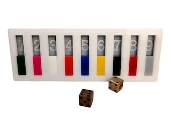 Shut the Box Mini Game: Family Fun, Escape Room Puzzle