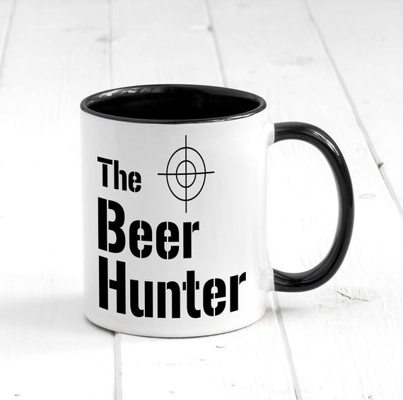 The Beer Hunter Mug Hunting Mug Beer Lover Mugs Beer Etsy