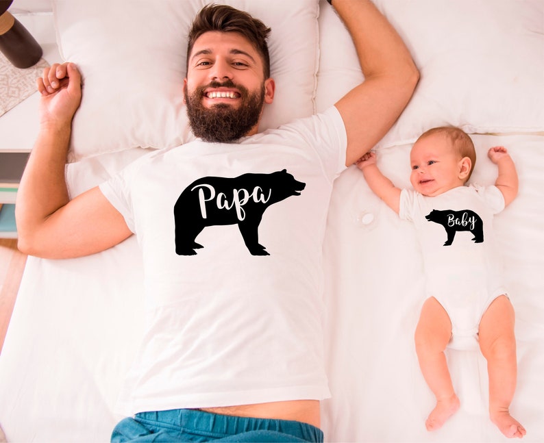 Papa Ours et bébé Ours T-shirt cadeau pour enfant cadeau de image 0