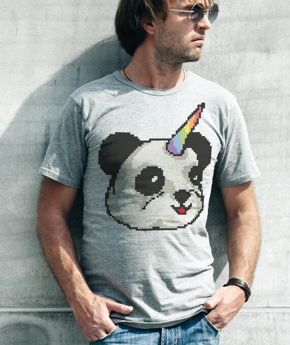 Pandacorn T-shirt, 8 Bit Panda Panda Bit T-shirt, Licorne, T-Shirt graphique, illustration, coton bio 19b53d Pandacorn T-shirt, 8 Bit Panda Panda Bit T-shirt, Licorne, T-Shirt graphique, illustration, coton bio 19b53d