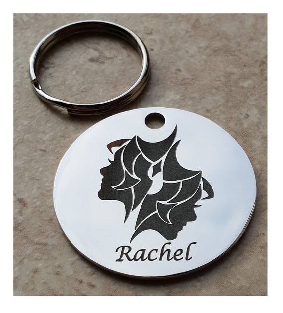 GEMINI Keyring, Zodiac Star Sign Keyring, Personalised