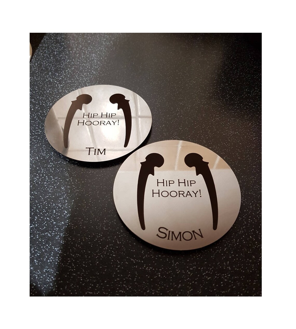 Custom Engraved Drinks Coaster Personalised Stainless Steel Etsy