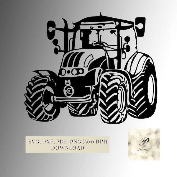Plotterdatei Traktor SVG Datei für Cricut, Traktor Bauernhof Design  Digital Download für  Bastel- und Plotterprojekte