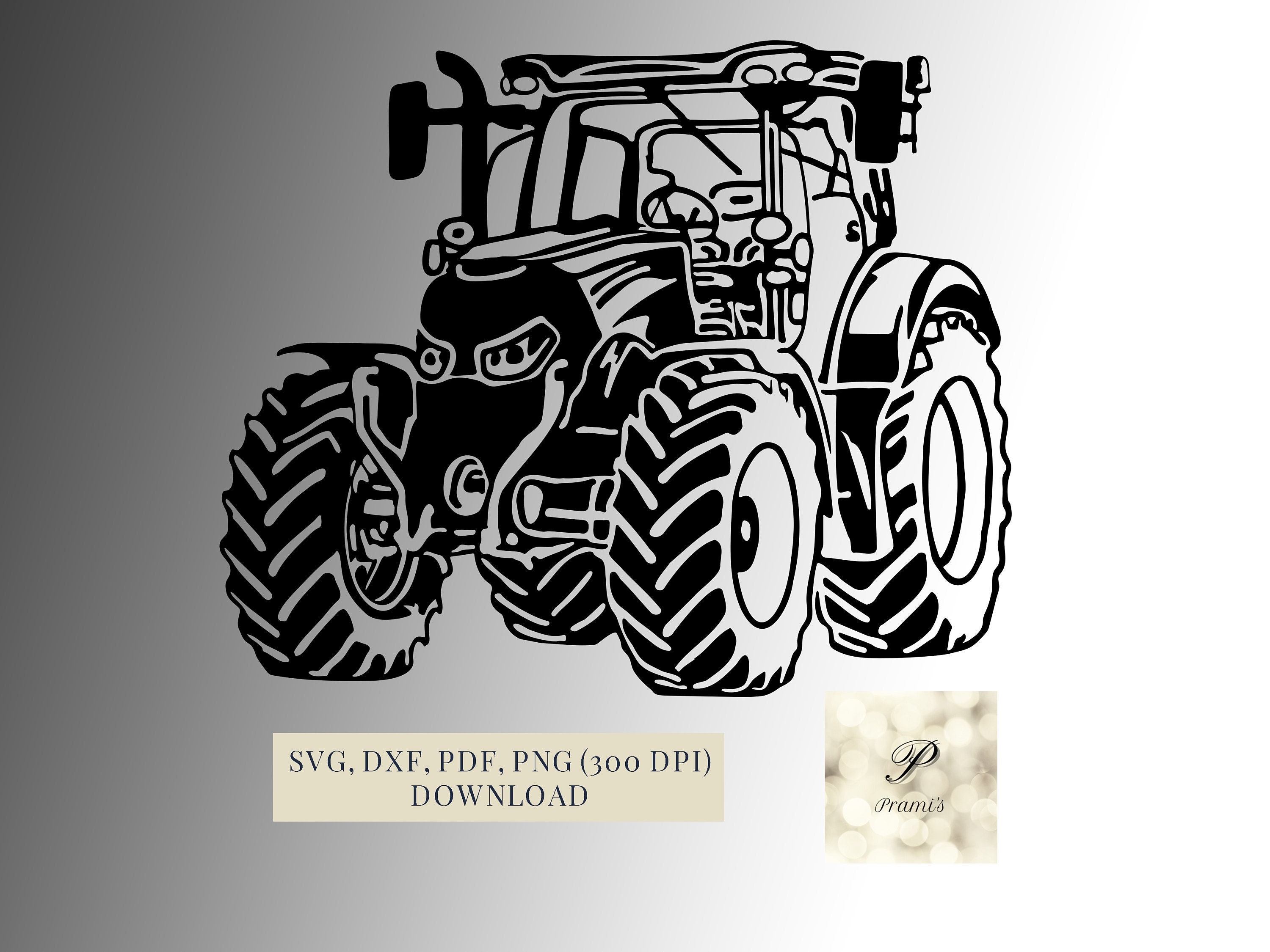 Tractor SVG File, Plotter File for Cricut, Cameo and Brother, Tractor
