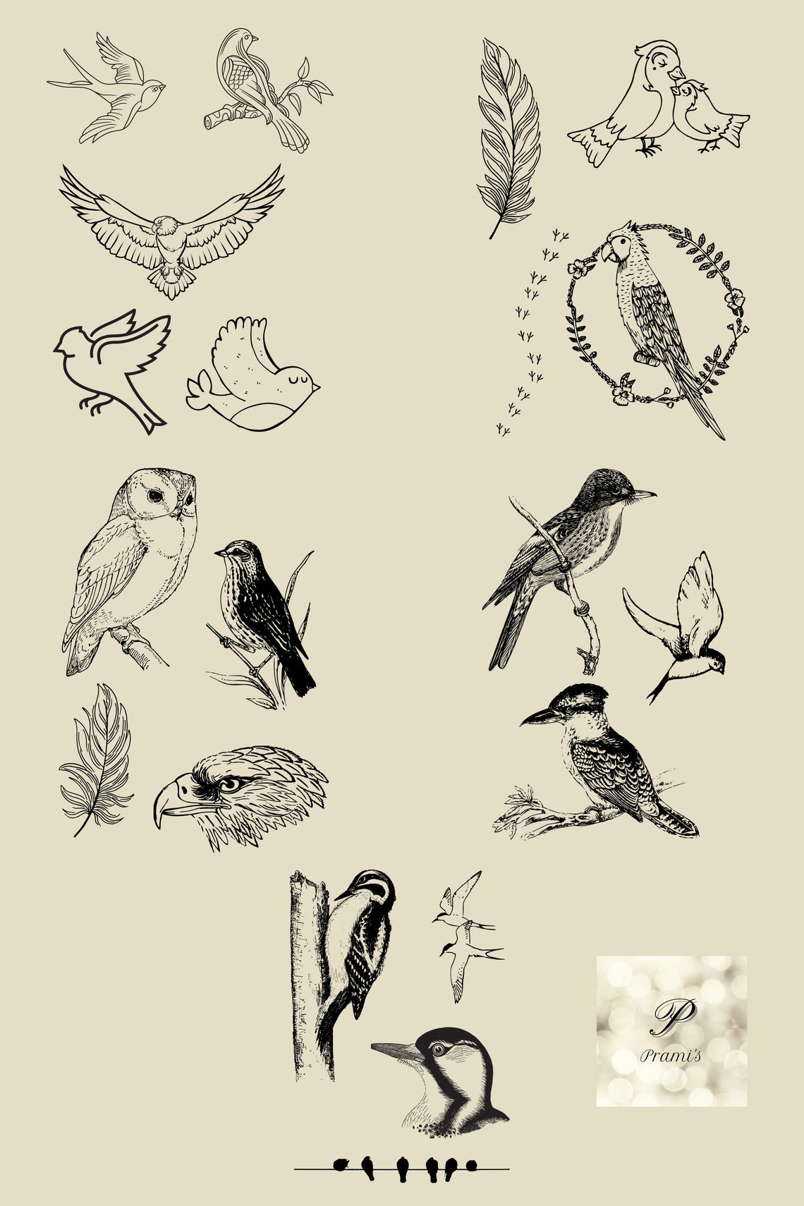 Birds SVG Bundle Engraving Stencils SVG Stencils for Wood Etsy Australia