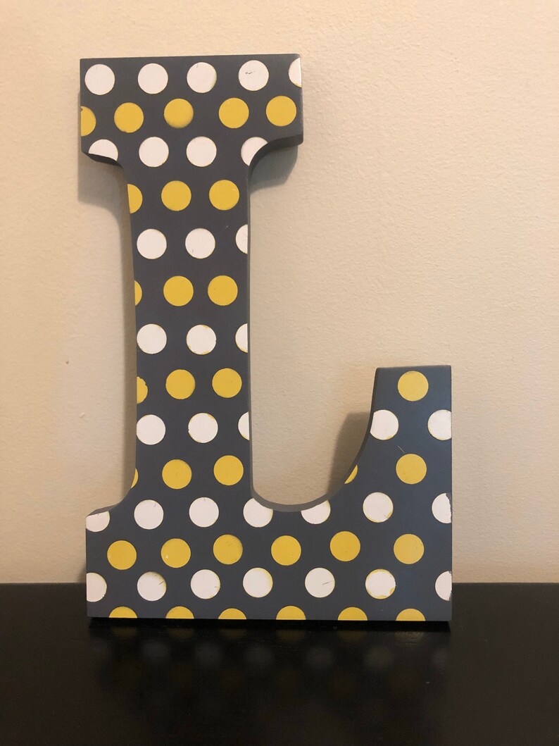 Handpaint Nursery Wooden Letters Etsy
