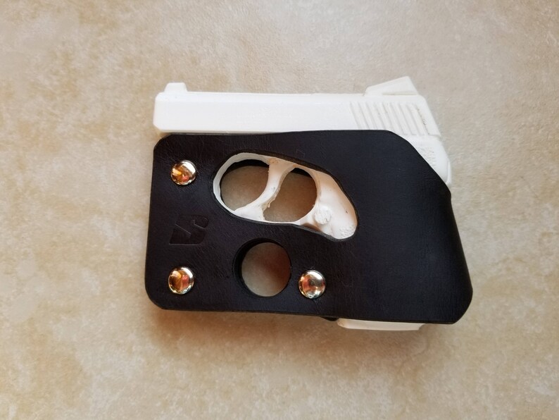 NAA Guardian 32 Black Leather Shoot Thru Pocket Holster Etsy