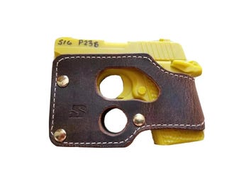 Funda de bolsillo de cuero estilo cartera BSholsters - Para porte oculto de Sig Sauer P238
