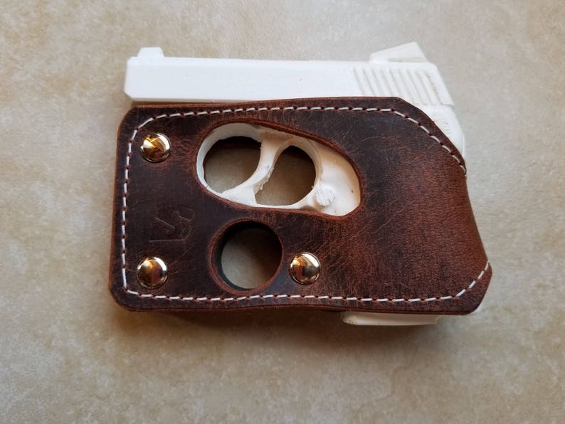 NAA Guardian 32 Brown Leather Shoot Thru Pocket Holster Etsy