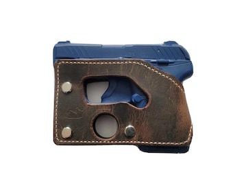 BSholsters - Funda de bolsillo de cuero estilo cartera para Ruger LCP Max 380